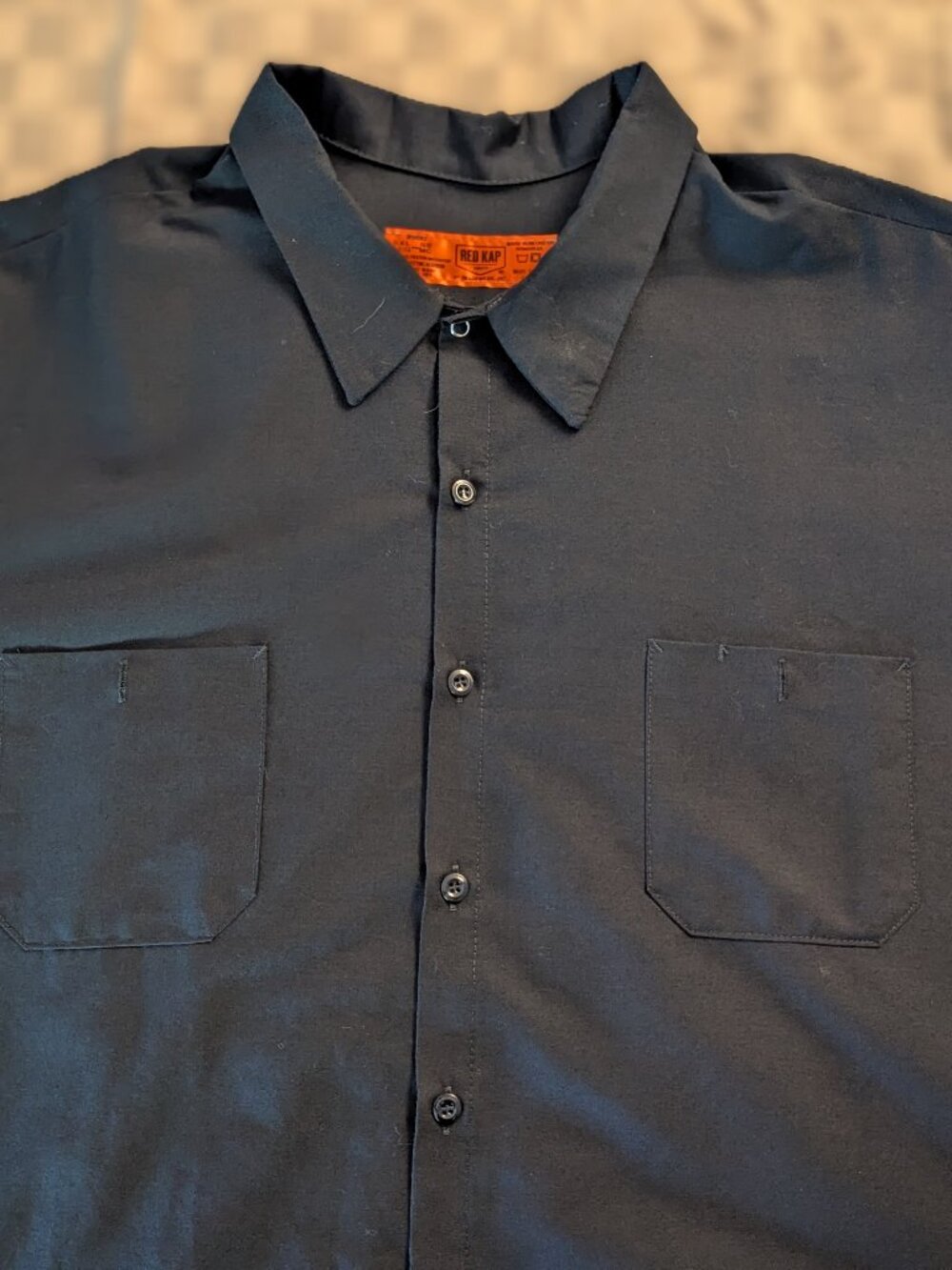 Red Kap Men's Short Sleeve Industrial Work Shirt - Black - 5XL